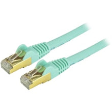 Load image into Gallery viewer, StarTech.com 10ft Aqua Cat6a Shielded Patch Cable - Cat6a Ethernet Cable - 10ft Cat 6a STP Cable -  Aqua