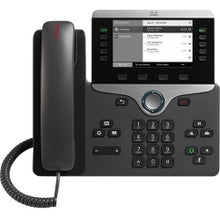 Load image into Gallery viewer, Cisco 8811 IP Phone - Corded - Wall Mountable - Black - 5 x Total Line - VoIP - 5in - User Connect License - 2 x Network (RJ-45) - PoE Ports