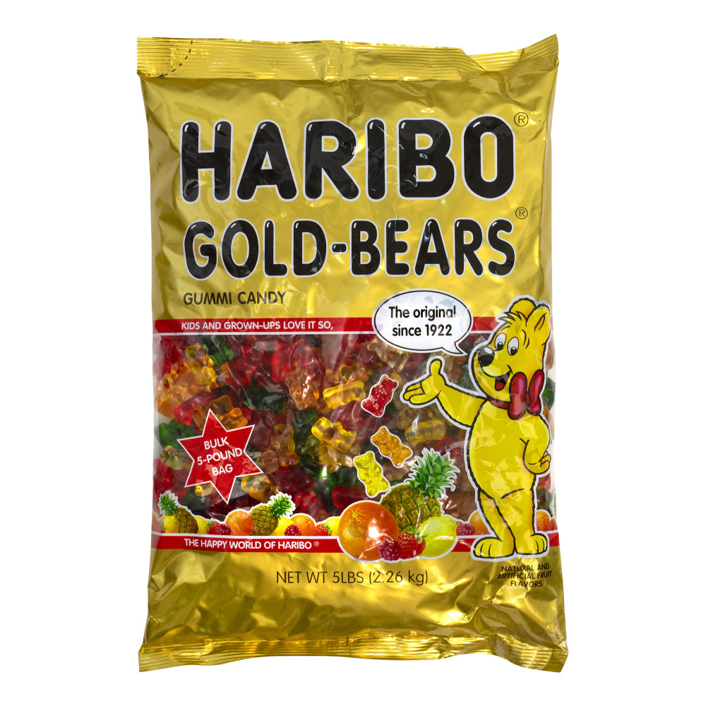 Haribo Gummies, Gold Bears, 5-Lb Bag