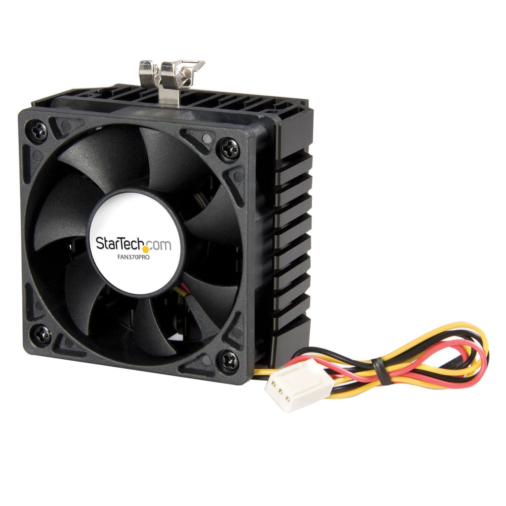 StarTech.com 65x60x45mm Socket 7/370 CPU Cooler Fan w/ Heatsink & TX3 connector - Processor cooler - ( Socket 370, Socket 7 ) - 2.28in Maximum Fan Diameter - 151.1 gal/min Maximum Airflow - 4000 rpm - 31 dB(A) Noise - Ball Bearing - 3-pin TX3 Female