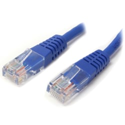 StarTech.com 6 ft Blue Molded Cat5e UTP Patch Cable - Make Fast Ethernet network connections using this high quality Cat5e Cable, with Power-over-Ethernet capability - 6ft Cat5e Patch Cable - 6 ft Cat 5e patch cable - 6ft Cat5e Patch Cord