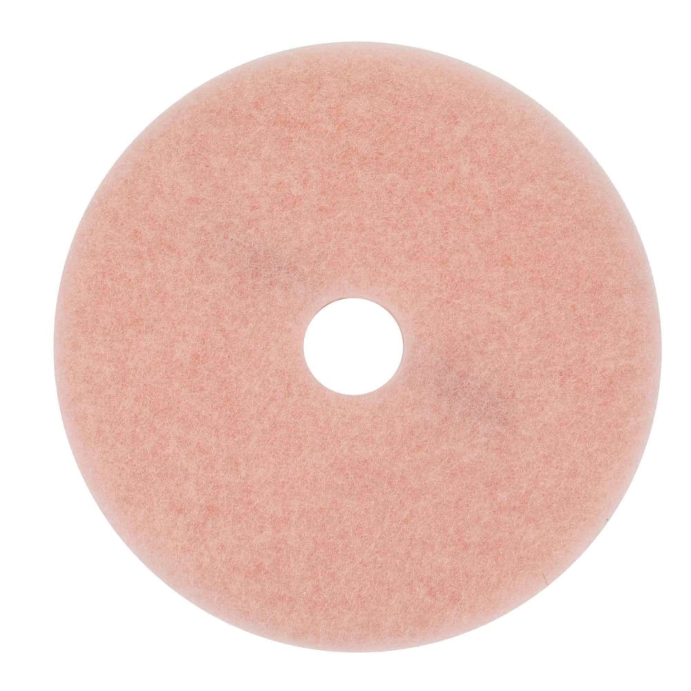 3M Eraser 3600 Burnishing Pads, 19in, Pink, Pack Of 5