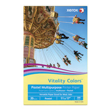 Load image into Gallery viewer, Xerox Vitality Colors Color Multi-Use Printer &amp; Copy Paper, Yellow, Ledger (11in x 17in), 500 Sheets Per Ream, 20 Lb, 30% Recycled