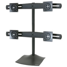 Load image into Gallery viewer, Ergotron 33-324-200 Quad-Monitor Desk Stand