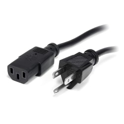 StarTech.com 25 ft Standard Computer Power Cord - NEMA5-15P to C13