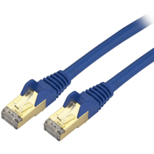 Load image into Gallery viewer, StarTech.com 20 ft Blue Cat6a Shielded Patch Cable - Cat6a Ethernet Cable - 20ft Cat 6a STP Cable - Snagless RJ45 - Long Ethernet Cord - 20 ft Category 6a Network Cable for Docking Station, Network Device, Notebook, Desktop Computer, Hub, Switch, Router