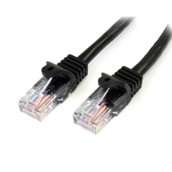 StarTech.com UTP Cat5e Snagless Patch Cable, 25ft, Black