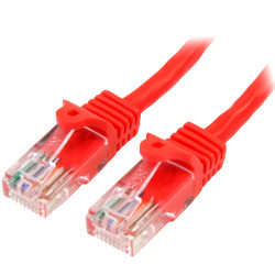 StarTech.com Cat5e Snagless UTP Patch Cable, 15ft, Red