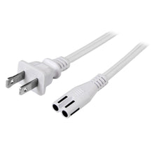 Load image into Gallery viewer, StarTech.com 6 ft White Standard Laptop Power Cord - NEMA 1-15P to C7