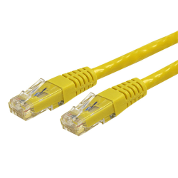 StarTech.com 8ft CAT6 Ethernet Cable - Yellow Molded Gigabit CAT 6 Wire - 100W PoE RJ45 UTP 650MHz - Category 6 Network Patch Cord UL/TIA - 8ft Yellow CAT6 up to 160ft - 650MHz - 100W PoE - 8 foot UL ETL verified