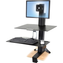 Load image into Gallery viewer, Ergotron WorkFit-S Sit-To-Stand Workstation, Single LD, Black