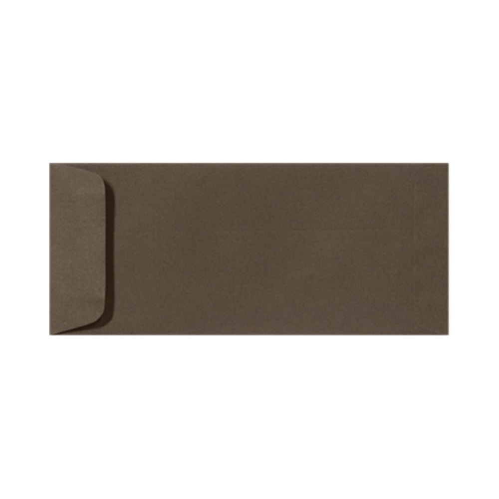 LUX Open-End Envelopes, #10, Peel & Press Closure, Chocolate Brown, Pack Of 250