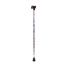 Load image into Gallery viewer, DMI Adjustable Derby Top Aluminum Folding Walking Cane, 40in, Splash