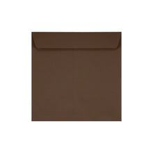 Load image into Gallery viewer, LUX Square Envelopes, 7 1/2in x 7 1/2in, Peel &amp; Press Closure, Chocolate Brown, Pack Of 50