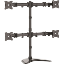 Load image into Gallery viewer, StarTech.com Quad Monitor Stand - Crossbar - Steel - Monitors up to 27in- Vesa Monitor - Computer Monitor Stand - Monitor Arm - Up to 27in Screen Support - 70.55 lb Load Capacity - 32.2in Height x 12.4in Width x 34.8in Depth - Desktop, Freestanding - Stee