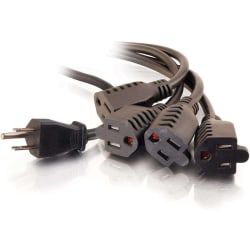 C2G 1-to-4 14in Power Cord Splitter