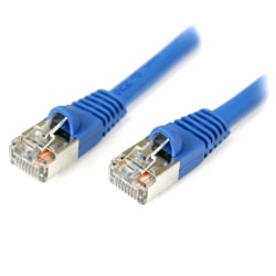 StarTech.com 50 ft Blue Shielded Snagless Cat5e Patch Cable - 50ft Cat5e Patch Cable - 50ft Cat 5e Patch Cable - 50ft Cat5e Patch Cord - 50ft RJ45 Patch Cable - 50ft Shielded Patch Cable