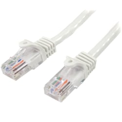 StarTech.com Cat5e Snagless UTP Patch Cable, 5ft, White