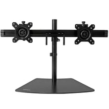 Load image into Gallery viewer, StarTech.com Dual Monitor Stand - Horizontal - For up to 24in VESA Monitors - Black - Adjustable Computer Monitor Stand - Steel &amp; Aluminum