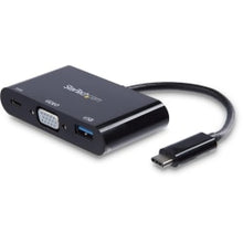 Load image into Gallery viewer, StarTech.com USB-C VGA Multiport Adapter - USB-A Port - with Power Delivery (USB PD) - USB C Adapter Converter - USB C Dongle - USB C VGA Multiport Adapter - USB 3.0 Port - 60W PD - Connect your USB-C laptop to a VGA display and a USB-A peripheral device