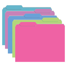 Load image into Gallery viewer, Top Notch Teacher Products File Folders, 9 1/2in x 11 3/4in, Galactic Colors, 4 Packs Of 10