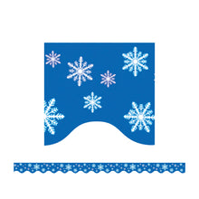 Load image into Gallery viewer, Teacher Created Resources Border Trim, 2 3/16in x 35in Strips, Snowflakes, Pack Of 12