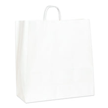 Load image into Gallery viewer, Partners Brand Paper Shopping Bags, 18inW x 7inD x 18 3/4inH, White, Case Of 200