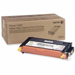 Xerox 6280 Yellow High Yield Toner Cartridge, 106R01394