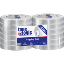 Load image into Gallery viewer, Tape Logic 1400 Strapping Tape, 1in x 60 Yd, Clear, Pack Of 12 Rolls