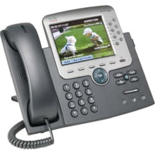 Load image into Gallery viewer, Cisco 7975G Unified IP Phone - 2 x RJ-45 10/100/1000Base-T , Mini-phone Headset - 8Phoneline(s)