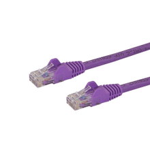 Load image into Gallery viewer, StarTech.com 10ft CAT6 Ethernet Cable - Purple Snagless Gigabit CAT 6 Wire - 10ft Purple CAT6 up to 160ft - 650MHzSnagless UTP RJ45 patch/network cord