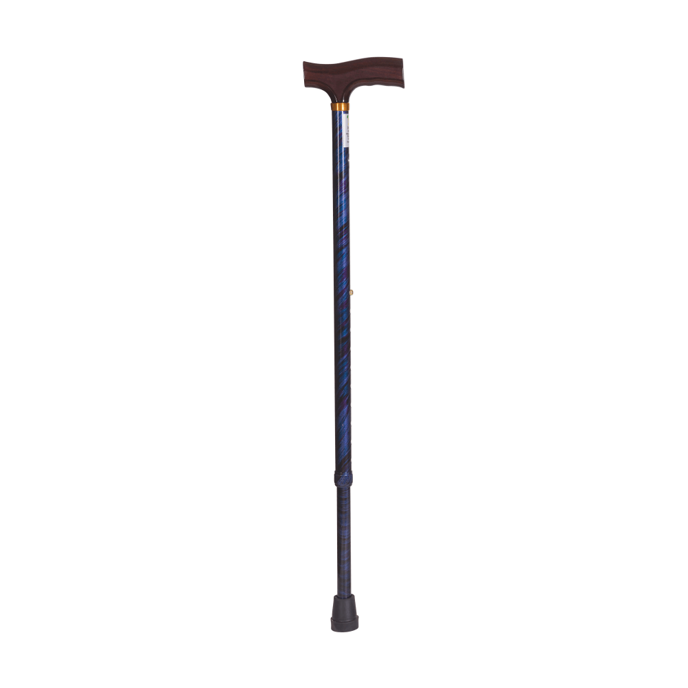 DMI Adjustable Derby Top Aluminum Folding Walking Cane, 40in, Cyclone Blue