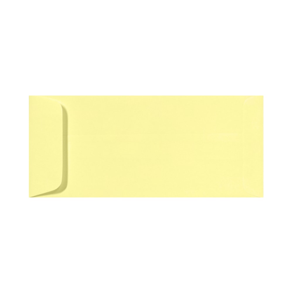 LUX Open-End Envelopes, #10, Peel & Press Closure, Lemonade Yellow, Pack Of 1,000