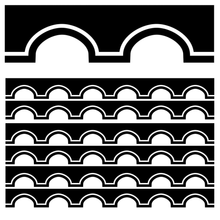 Load image into Gallery viewer, Carson Dellosa Education Scalloped Border, Schoolgirl Style Simply Stylish Black/White Awning, 39ft Per Pack, Set Of 6 Packs