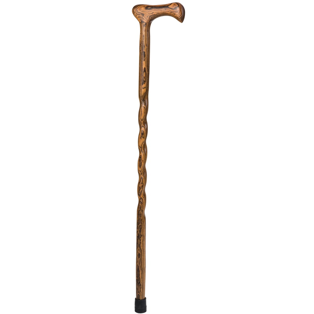 Brazos Walking Sticks Twisted Bocote Exotic Wood Walking Cane, 37in