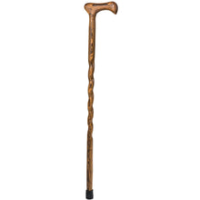 Load image into Gallery viewer, Brazos Walking Sticks Twisted Bocote Exotic Wood Walking Cane, 37in