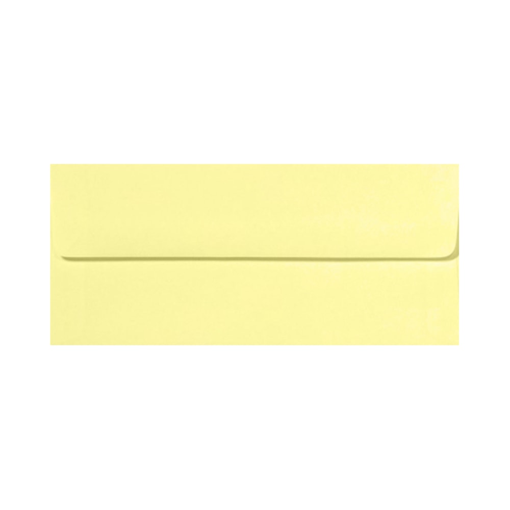LUX #10 Envelopes, Peel & Press Closure, Lemonade Yellow, Pack Of 1,000