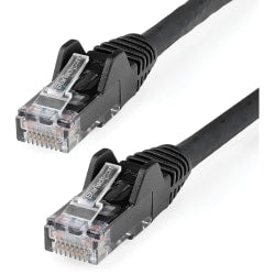 StarTech.com 50ft (15m) CAT6 Ethernet Cable, LSZH (Low Smoke Zero Halogen) 10 GbE Snagless 100W PoE UTP RJ45 Black Network Patch Cord, ETL - 50ft/15.2m Black LSZH CAT6 Ethernet Cable