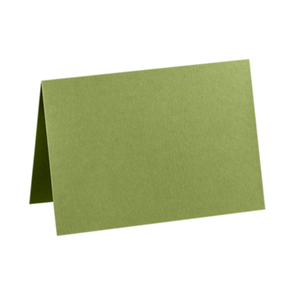 LUX Folded Cards, A9, 5 1/2in x 8 1/2in, Avocado Green, Pack Of 1,000