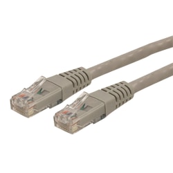 StarTech CAT 6 RJ-45 To RJ-45 Patch Cable, 1ft, Gray