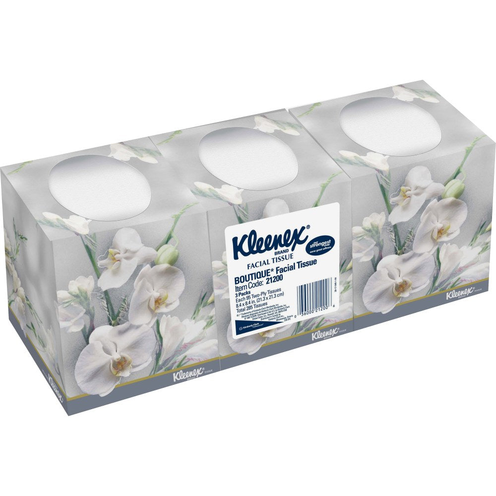 Kleenex Professional Facial Tissue Cube for Business - 8.30in x 7.80in - White - Soft, Absorbent - For Face - 90 Per Box - 36 / Carton