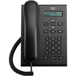 Cisco 3905 IP Phone - Corded - Wall Mountable, Desktop - Charcoal - 1 x Total Line - VoIP - 2 x Network (RJ-45) - PoE Ports