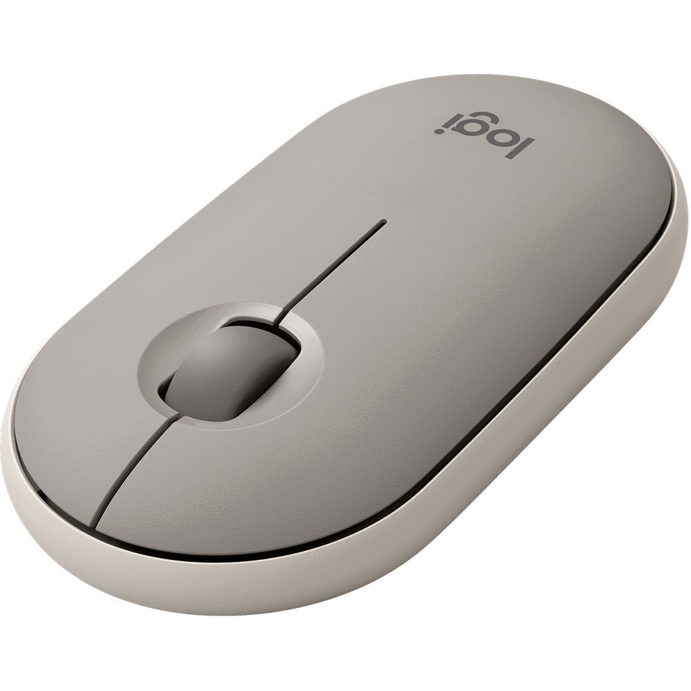 Logitech Pebble M350 Portable Wireless Mouse, Sand, 910-005743