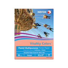 Load image into Gallery viewer, Xerox Vitality Colors Color Multi-Use Printer &amp; Copy Paper, Salmon, Letter (8.5in x 11in), 500 Sheets Per Ream, 20 Lb, 30% Recycled