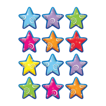 Load image into Gallery viewer, Teacher Created Resources Mini Accents, Stars, Assorted Colors, Pack Of 36