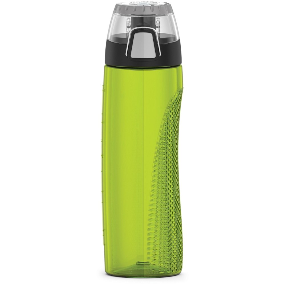 Thermos 24-Ounce Plastic Hydration Bottle with Meter (Lime Green) - 24 fl oz - Lime Green - Tritan Copolyester, Plastic