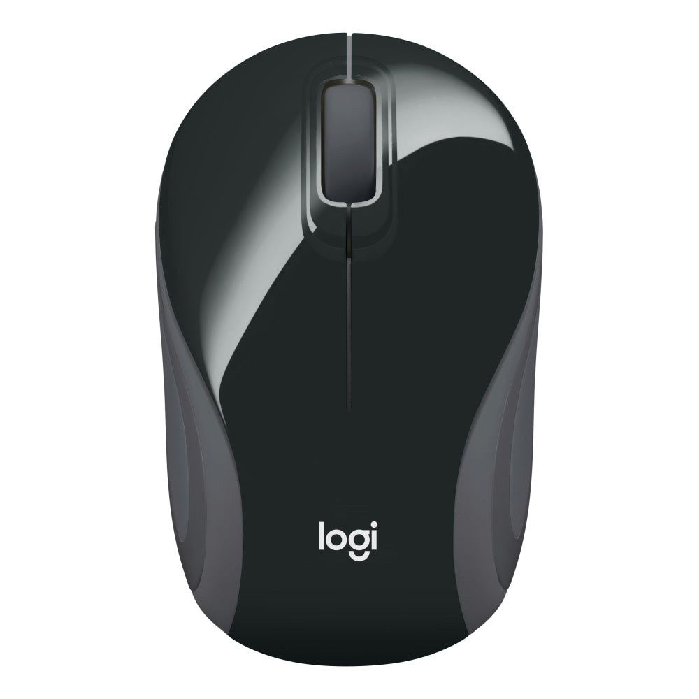 Logitech M187 Mini Wireless Optical Mouse, Black, 910-005459