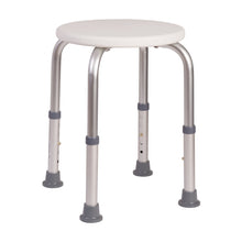 Load image into Gallery viewer, HealthSmart Extra-Compact Adjustable Shower Stool, 20inH x 6 1/2inW x 6 1/2inD, White