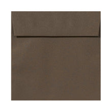 Load image into Gallery viewer, LUX Square Envelopes, 6 1/2in x 6 1/2in, Peel &amp; Press Closure, Chocolate Brown, Pack Of 1,000