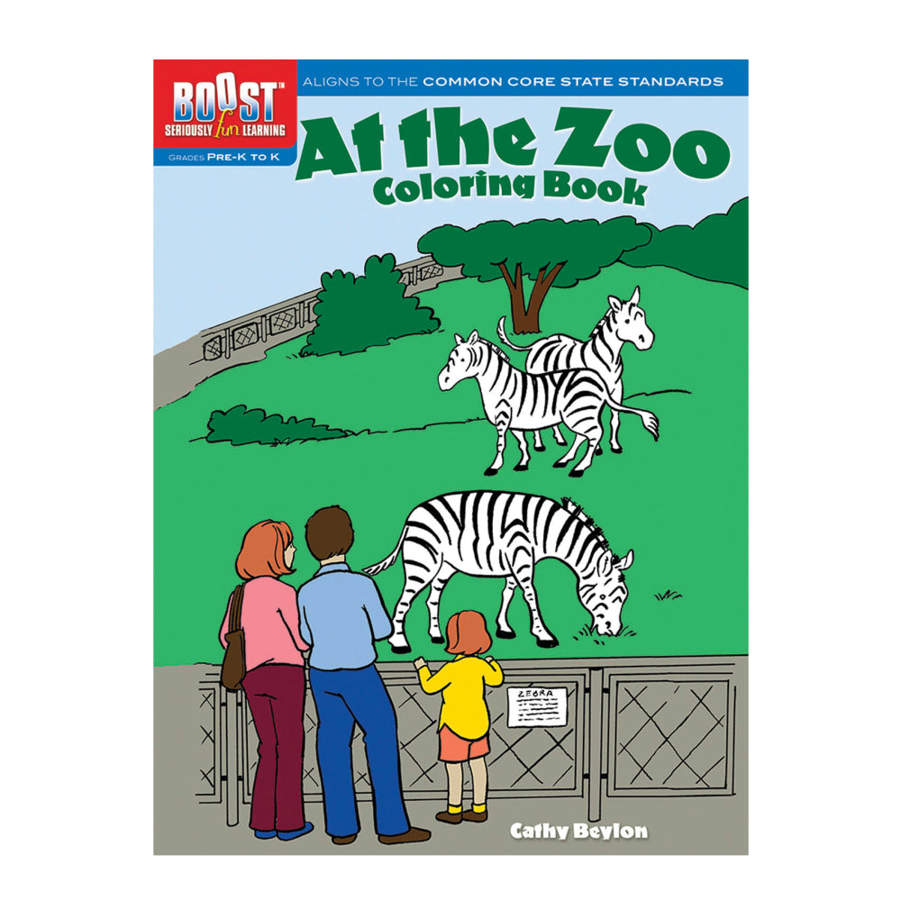 Dover Publications Boost Coloring Book, At the Zoo, Pre-K - K